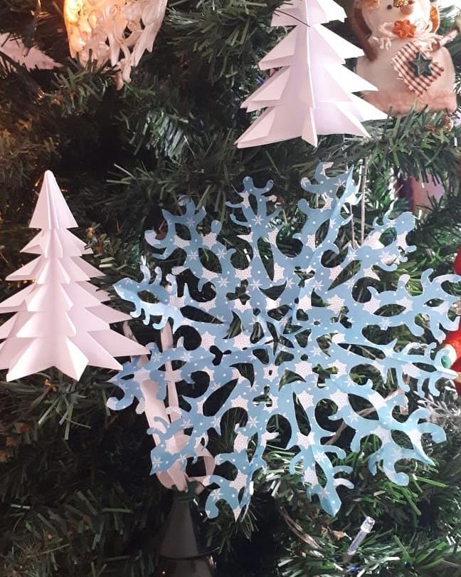 Жаңа жылдық қар ұшқыны/Новогодняя снежинка