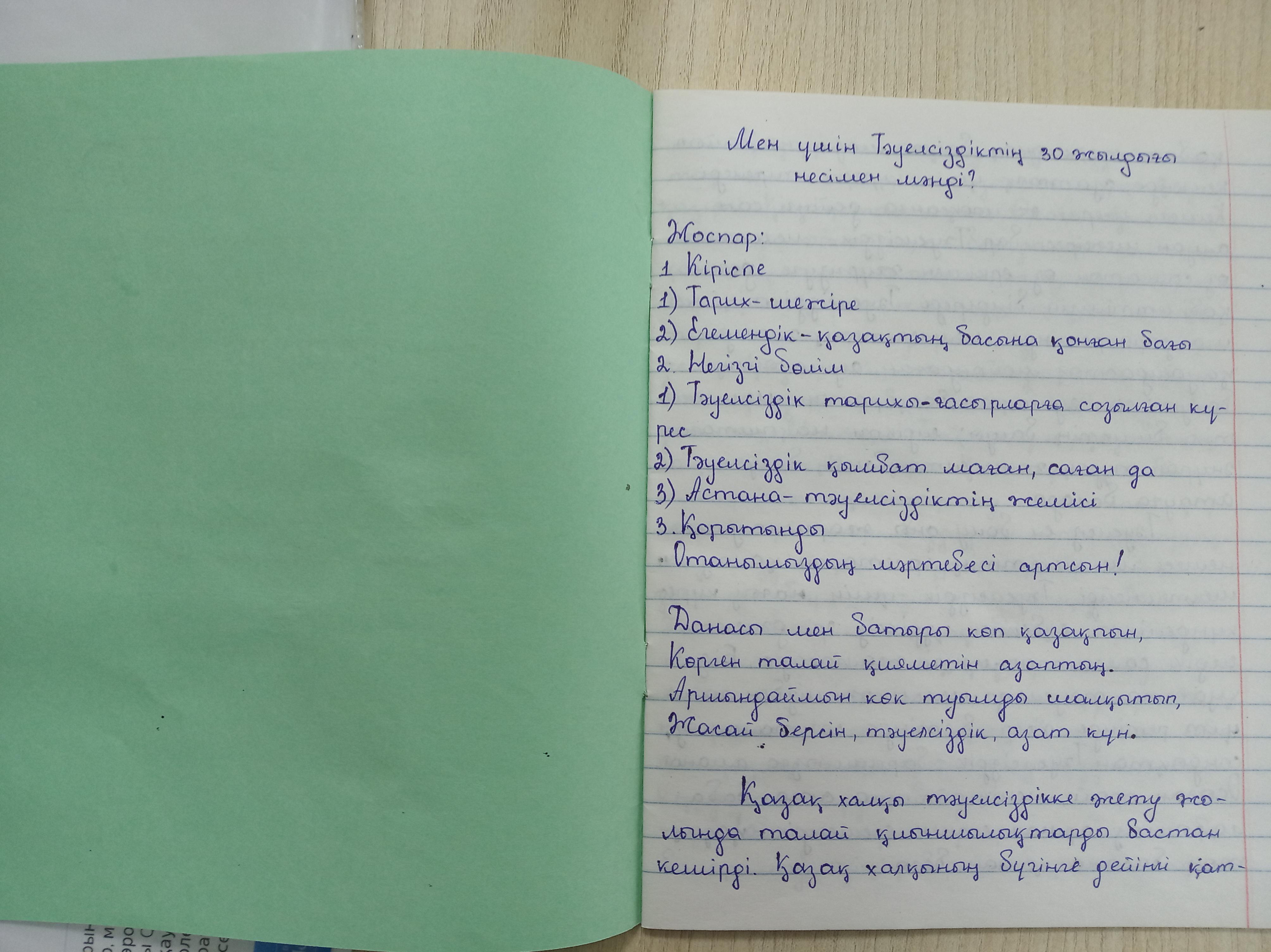 "Мен үшін Тәуелсіздіктің 30 жылдығы несімен мәнді"