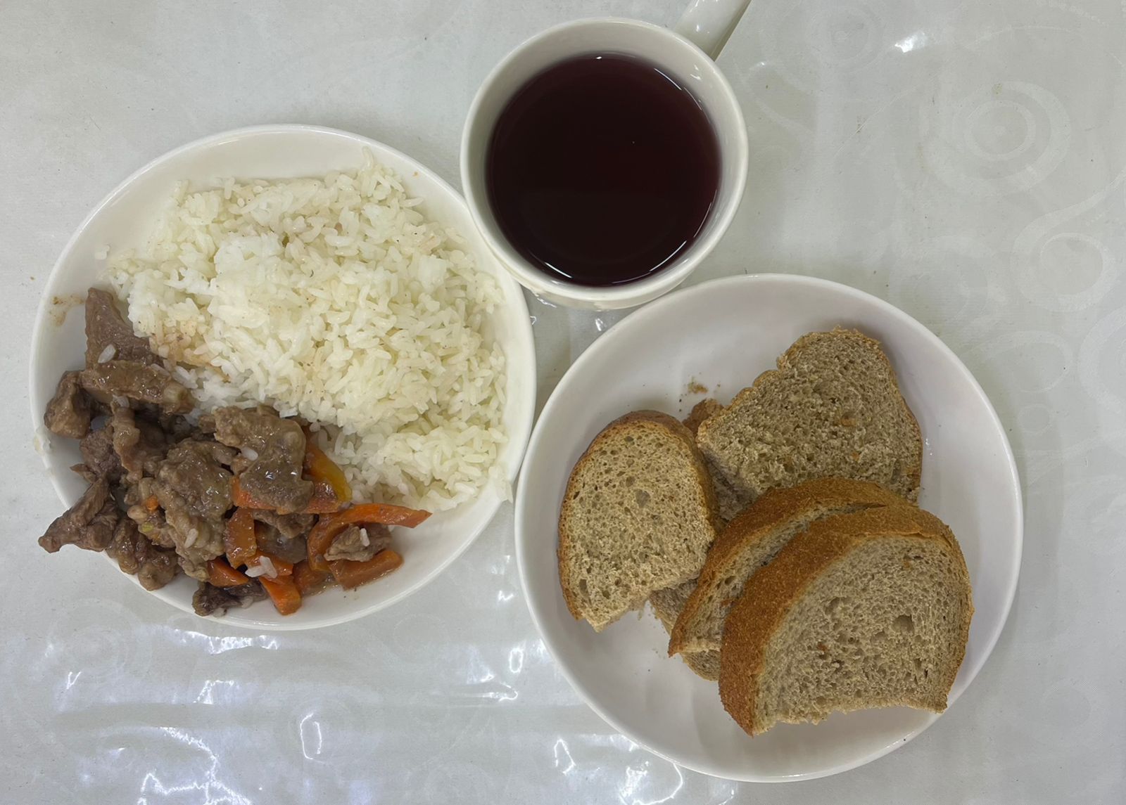 Меню: Мясо тушеное с овощами